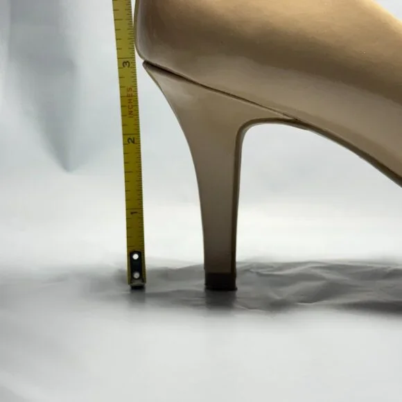 Comfort Plus by Predictions Women’s Nude Color Heels Shoes - Picture 5 of 10